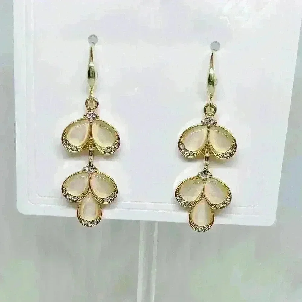 Hazel Drop Rhinestones Earrings - Picture 2 of 3